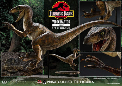 Jurassic Park Prime Collectibles Statue 1/10 Velociraptor Jump 21 cm