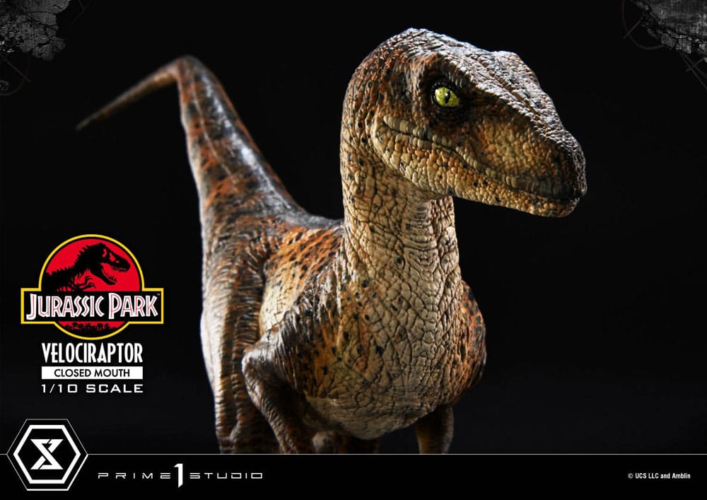 Jurassic Park Prime Collectibles Statue 1/10 Velociraptor Closed Mouth 19 cm