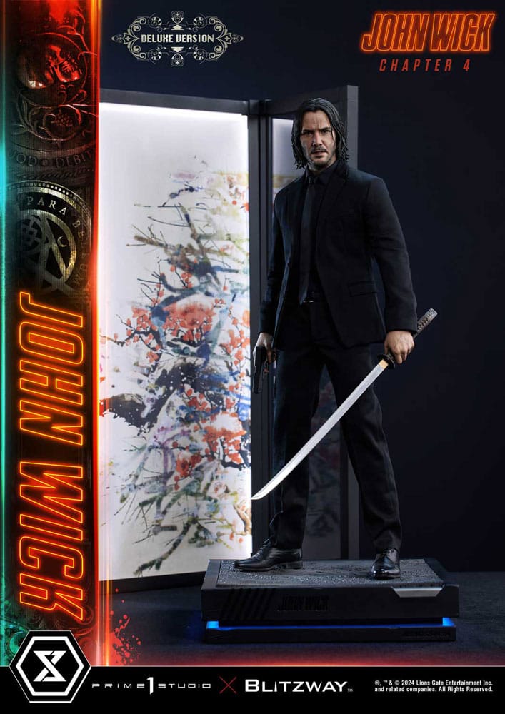 John Wick Chapter 4 Ultimate Premium Masterline Series Statue 1/4 John Wick Deluxe versjon 54 CM