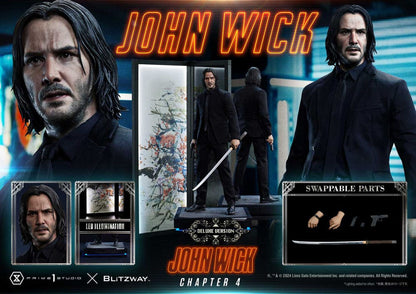 John Wick Chapter 4 Ultimate Premium Masterline Series Statue 1/4 John Wick Deluxe versjon 54 CM