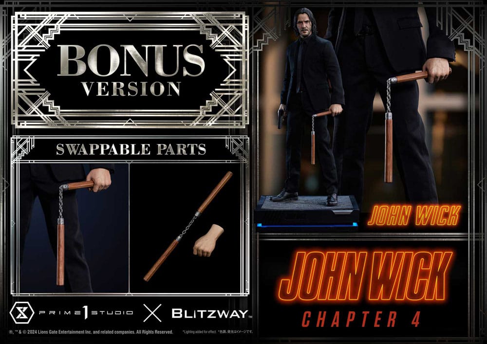 John Wick Capítulo 4 Ultimate Premium Masterline Estatua 1/4 John Wick Deluxe Bonus versión 54 cm