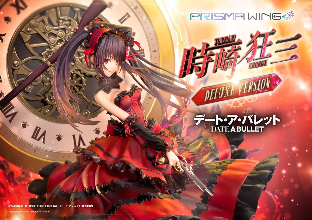 Datum eines Live -Fragments: Datum mit einer Bullet Prisma Wing PVC Statue 1/7 Kurumi Tokisaki Deluxe Version 37 cm