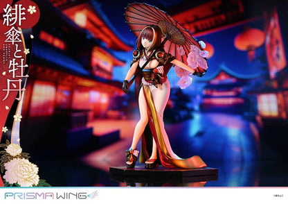 Illustration originale par Fuzichoco Prisma Wing Pvc Statue 1/7 Scarlet Umbrella and Peony 28 cm