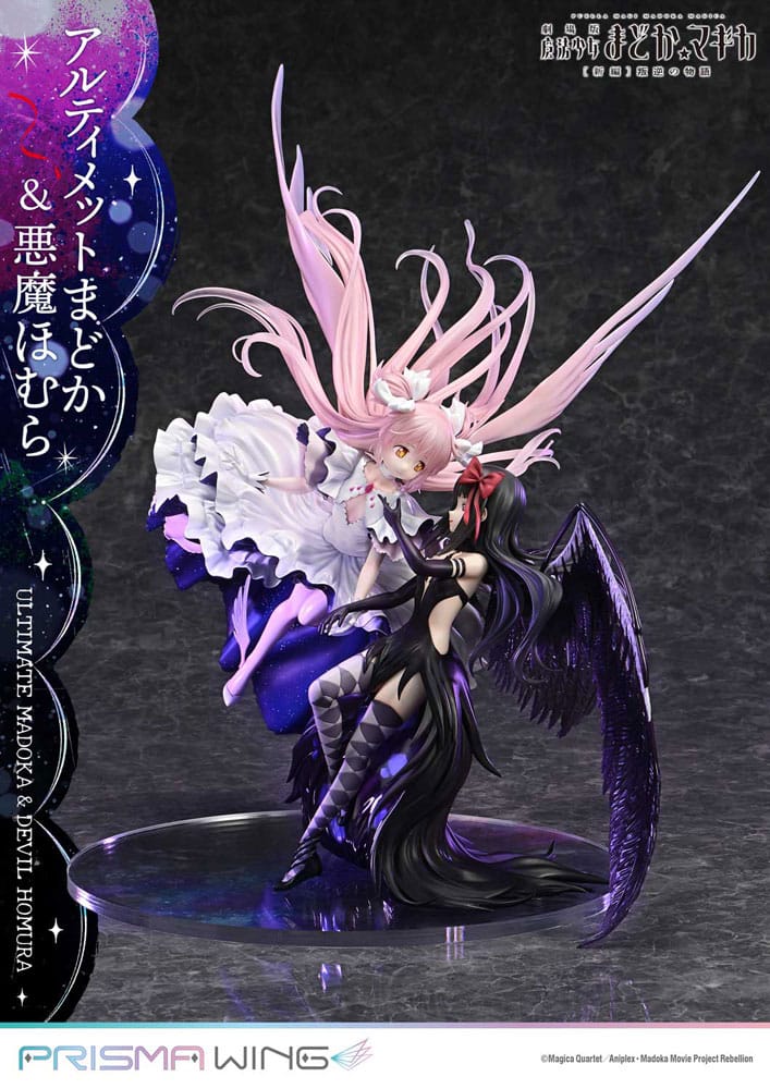 Puella Magi Madoka Magica The Movie Rebellion Prisma Wing Statua in PVC 1/7 Ultimate Madoka e Devil Homura 43 cm