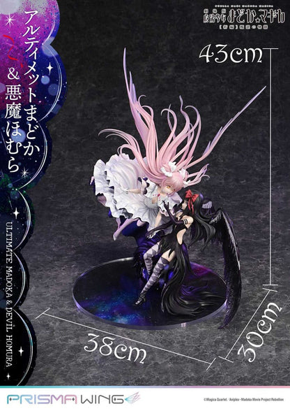 Puella Magi Madoka Magica The Movie Rebellion Prisma Wing Statua in PVC 1/7 Ultimate Madoka e Devil Homura 43 cm