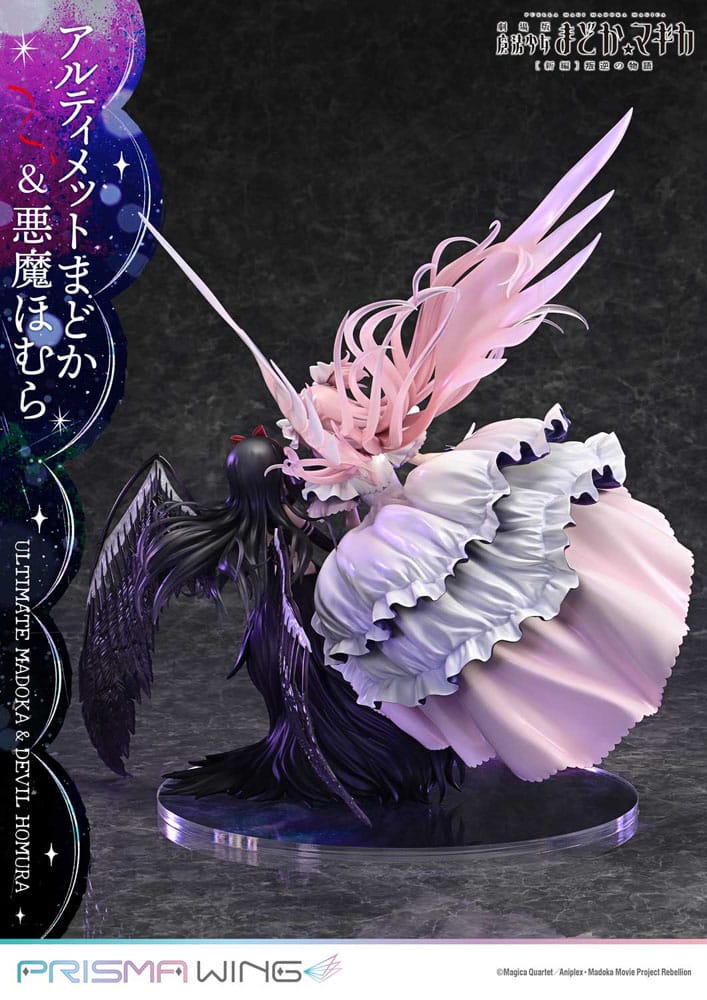Puella Magi Madoka Magica The Movie Rebellion Prisma Wing Statua in PVC 1/7 Ultimate Madoka e Devil Homura 43 cm