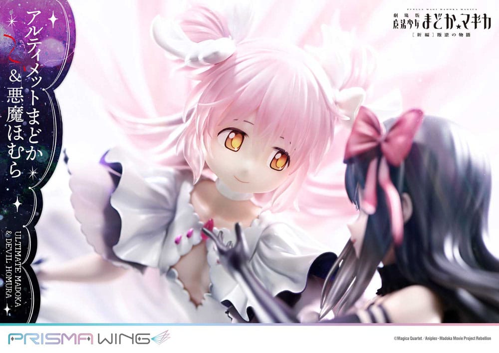 Puella Magi Madoka Magica The Movie Rebellion Prisma Wing Statua in PVC 1/7 Ultimate Madoka e Devil Homura 43 cm