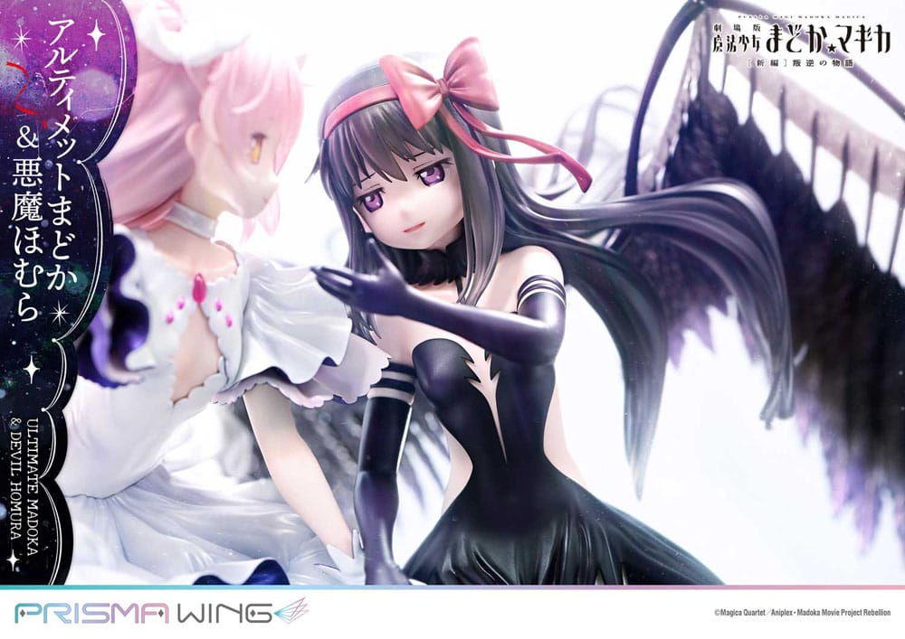 Puella Magi Madoka Magica The Movie Rebellion Prisma Wing Statua in PVC 1/7 Ultimate Madoka e Devil Homura 43 cm