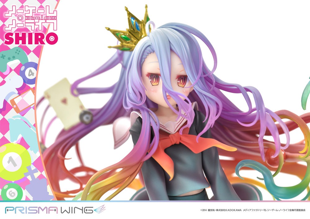 Nema igre No Life Prisma Wing Pvc Statup 1/7 Shiro 27 cm