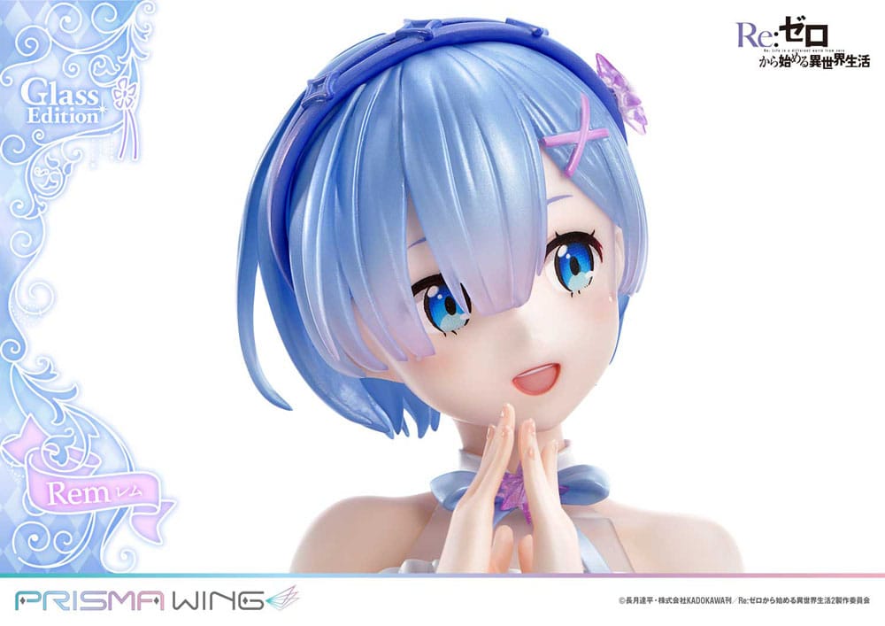 Re:Zero - Starting Life in Another World Prisma Wing PVC Statue 1/7 Rem Glass Edition 23 cm