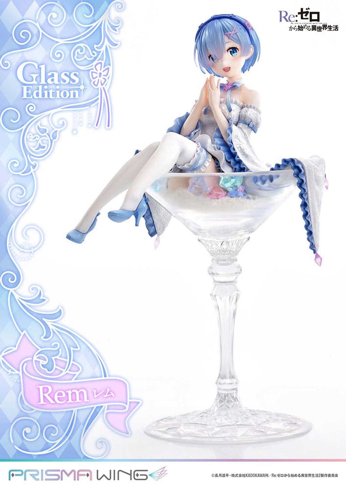 Re:Zero - Starting Life in Another World Prisma Wing PVC Statue 1/7 Rem Glass Edition 23 cm