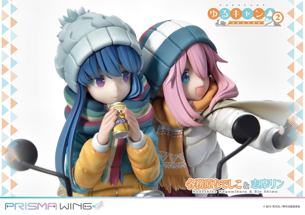 Estatua de pvc de ala prisma relajada 1/7 Nadeshiko Kagamihara & Rin Shima 24 cm