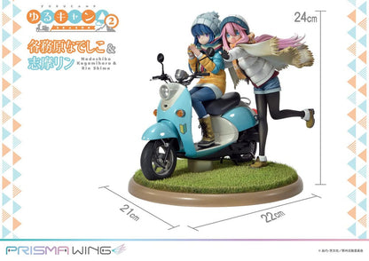 Estatua de pvc de ala prisma relajada 1/7 Nadeshiko Kagamihara & Rin Shima 24 cm