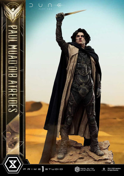 Dune: Teil zwei Real Elite Masterline -Serie Statue 1/3 Paul Atreidides Ultimate Bonus Version 90 cm