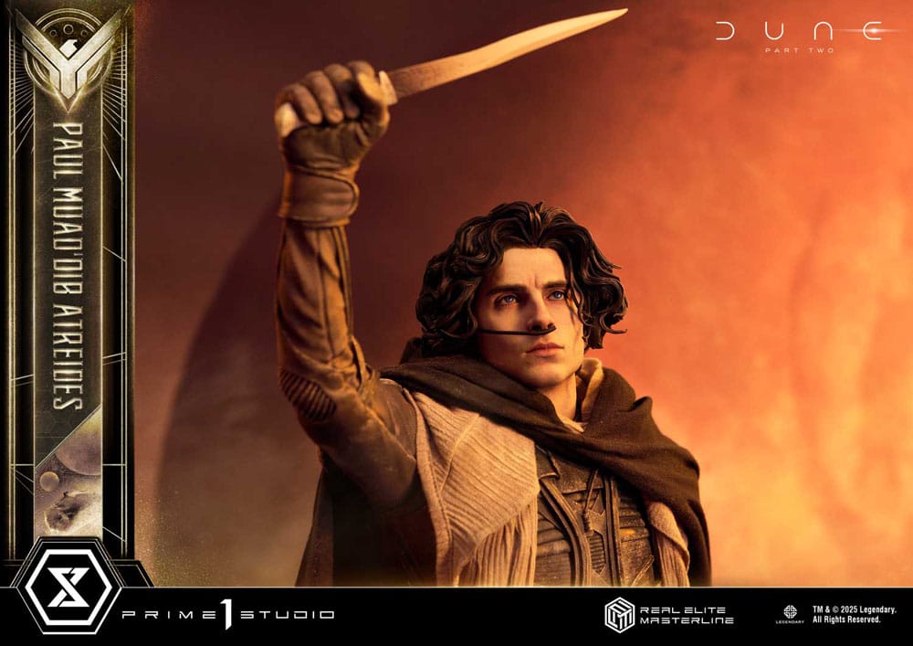 Dune: Teil zwei Real Elite Masterline -Serie Statue 1/3 Paul Atreidides Ultimate Bonus Version 90 cm