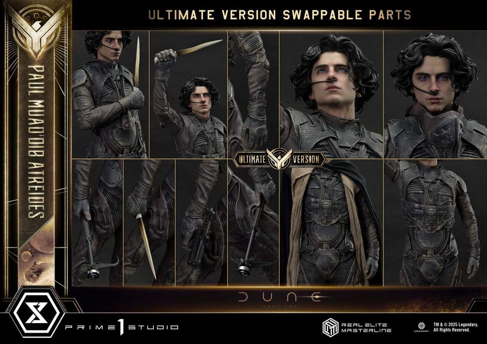 Dune: Teil zwei Real Elite Masterline -Serie Statue 1/3 Paul Atreidides Ultimate Bonus Version 90 cm