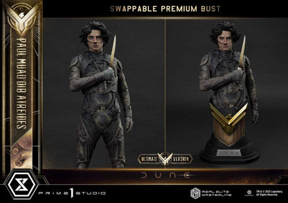 Dune: Teil zwei Real Elite Masterline -Serie Statue 1/3 Paul Atreidides Ultimate Bonus Version 90 cm