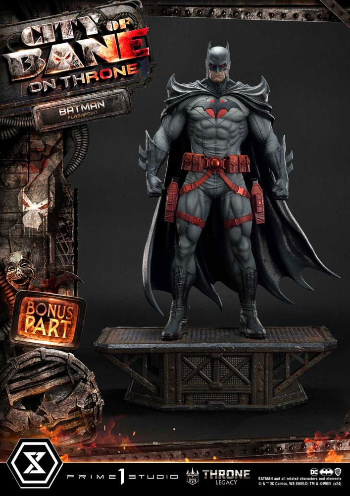 DC Comics Throne Legacy Collection Statup Statup 1/4 Flashpoint Batman Bonus Verzija 60 cm
