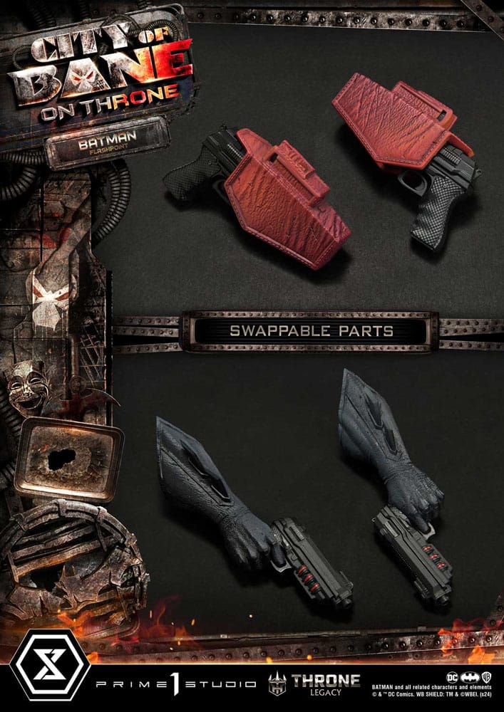 DC Comics Throne Legacy Collection Statup Statup 1/4 Flashpoint Batman Bonus Verzija 60 cm