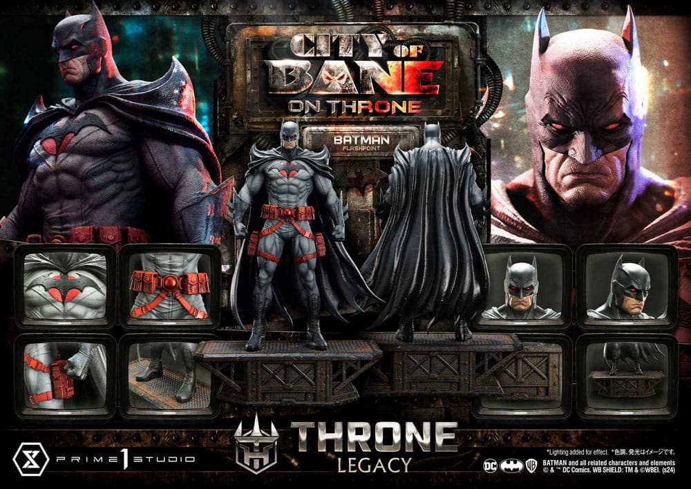 DC Comics Throne Legacy Collection Statue Statue 1/4 Flashpoint Batman Bonus Version 60 cm