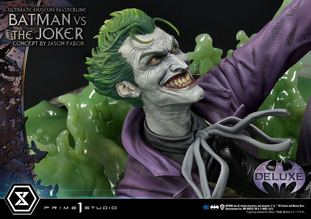 DC Comics Statue 1/3 Batman vs. The Joker av Jason Fabok Deluxe Bonus version 85 cm