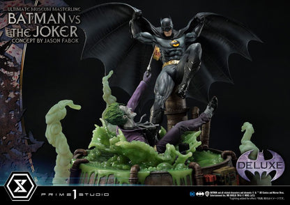 DC Comics Statue 1/3 Batman vs. The Joker av Jason Fabok Deluxe Bonus version 85 cm