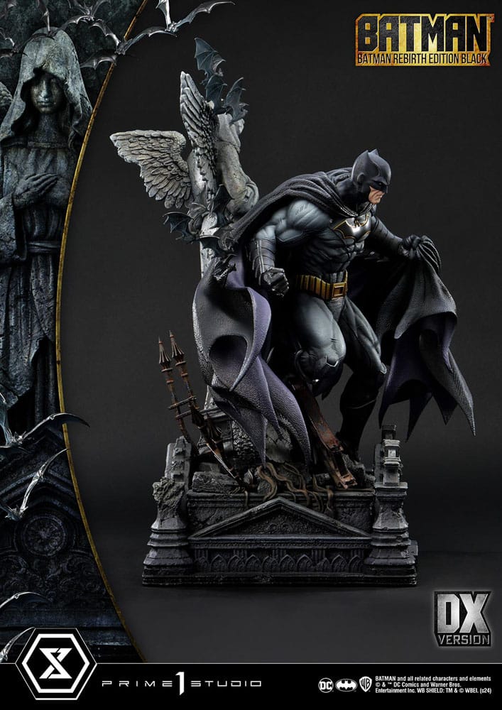 Batman Ultimate Premium Masterline -Serie Statue 1/4 Batman Rebirth Edition Black Deluxe Version 71 cm