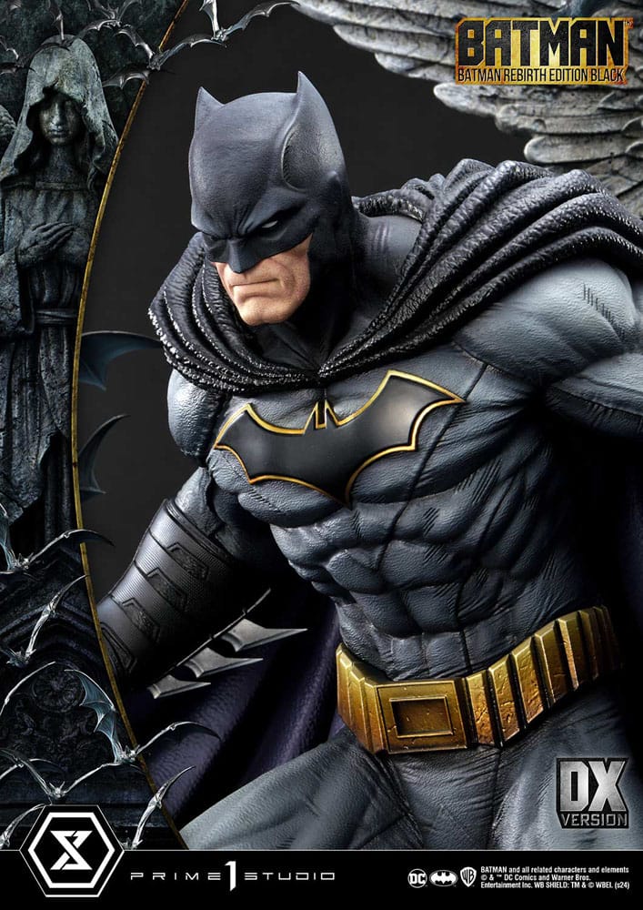 Batman Ultimate Premium Masterline -Serie Statue 1/4 Batman Rebirth Edition Black Deluxe Version 71 cm