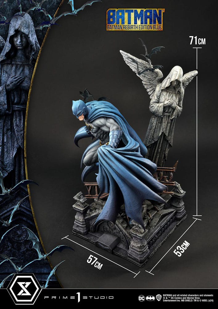 Batman Ultimate Premium Masterline Series Statue 1/4 Batman Rebirth Edition Blue 71 cm