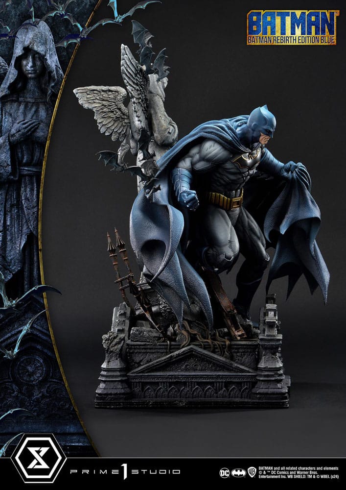 Batman Ultimate Premium Masterline Series Statue 1/4 Batman Rebirth Edition Blue 71 cm