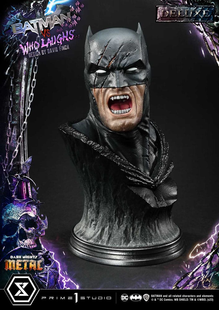 Dark Nights: Metal Ultimate Premium Masterline Series Statue 1/4 Batman vs Batman qui rit de luxe version 67 cm