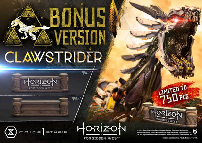 Horizon Forbidden West Ultimate Premium Masterline -Serie Statue 1/4 Clawstrider Bonus Version 68 cm