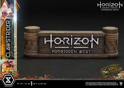 Horizon Forbidden West Ultimate Premium Masterline -Serie Statue 1/4 Clawstrider Bonus Version 68 cm