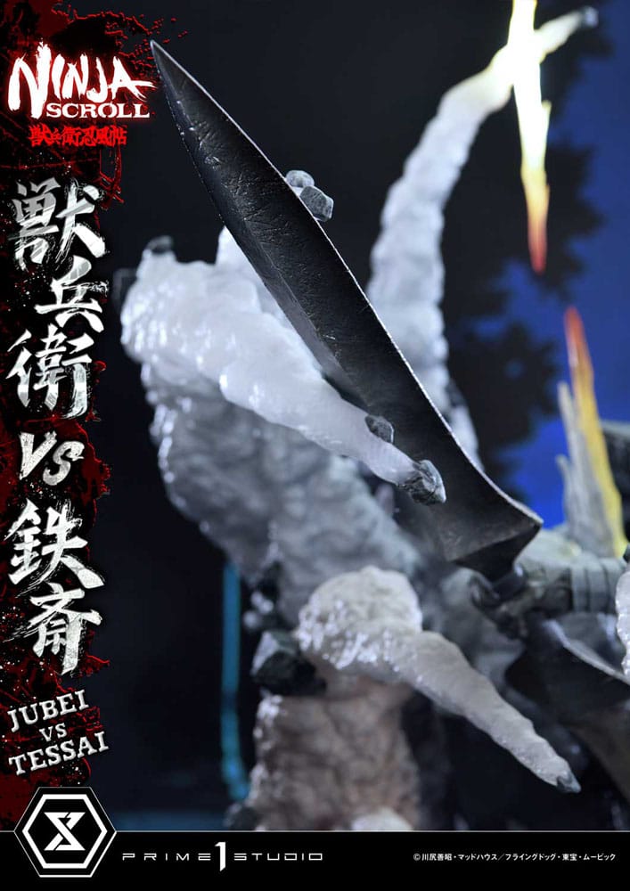 Ninja Scroll Ultimate Premium Masterline Series Status 1/4 Jubei nasuprot Tessai 101 cm