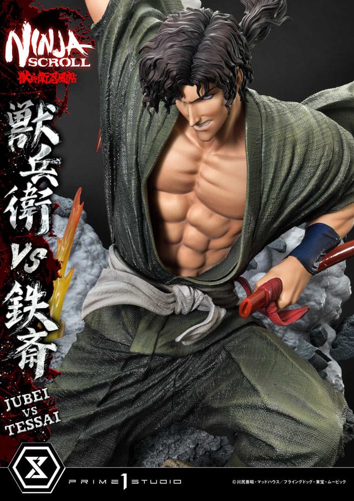 Ninja Scroll Ultimate Premium Masterline Series Status 1/4 Jubei nasuprot Tessai 101 cm