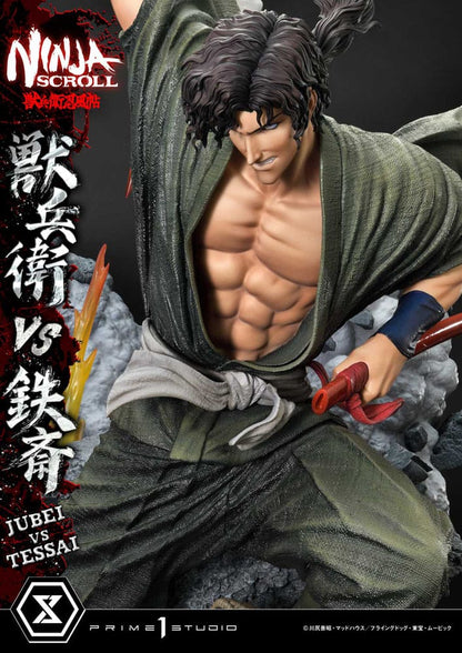 Ninja Scroll Ultimate Premium Masterline Series Status 1/4 Jubei nasuprot Tessai 101 cm