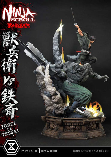 Ninja Scroll Ultimate Premium Masterline Series Status 1/4 Jubei nasuprot Tessai Deluxe Bonus verzija 101 cm