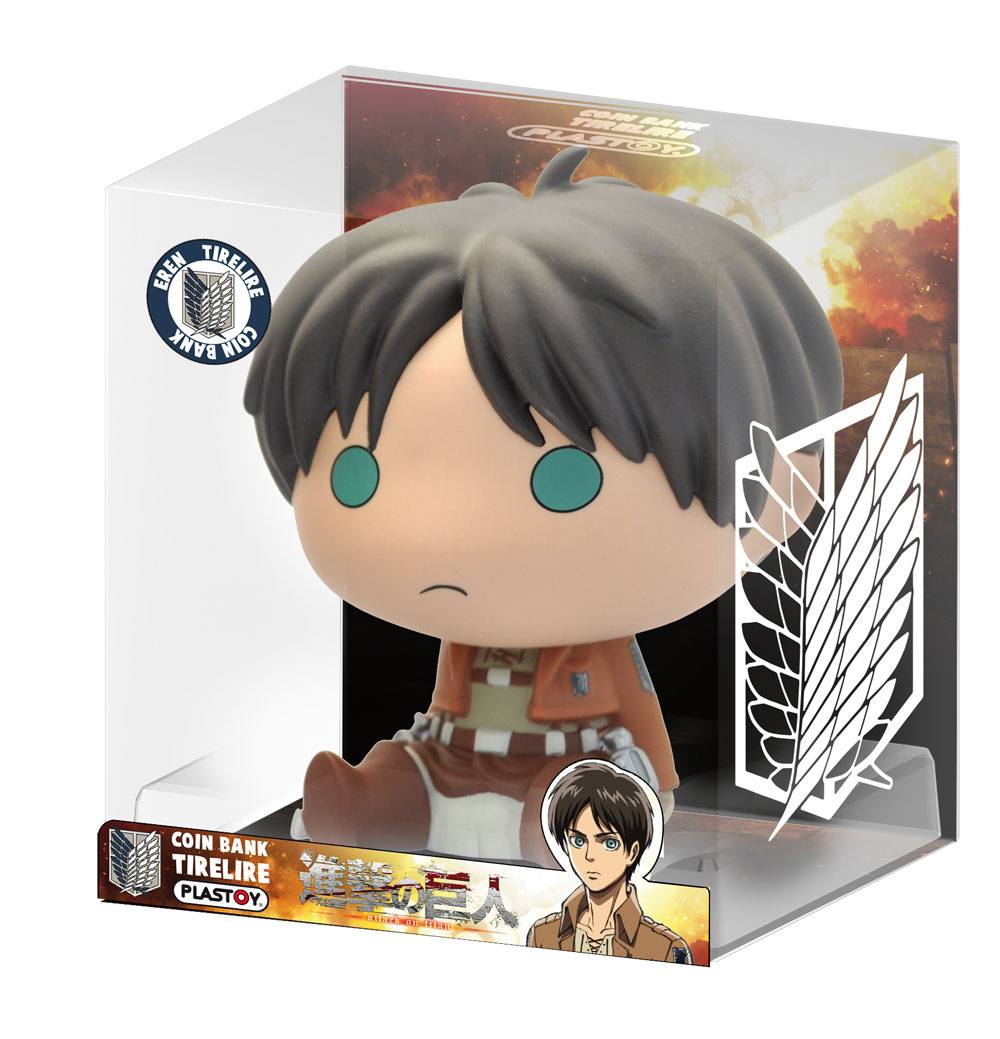 Attack på Titan Chibi Bust Bank Eren 16 cm