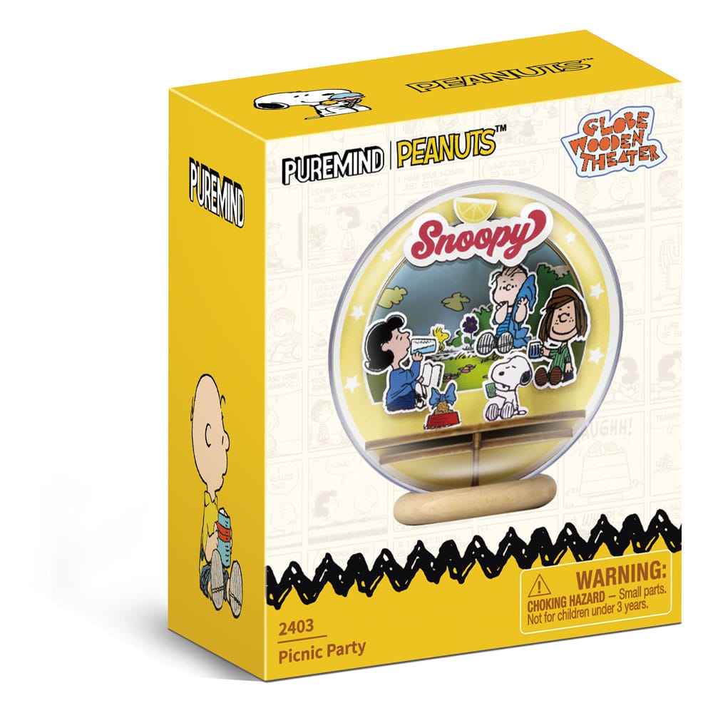Peanuts Puremind Model Kit Wooden Theatre Globe Picnic Party