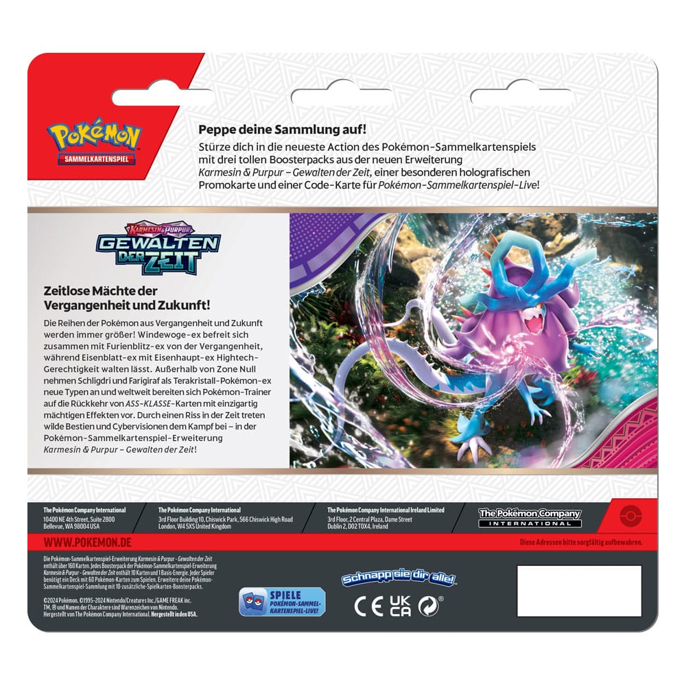 Pokémon TCG KP05 Blister 3-pack * Version allemande *