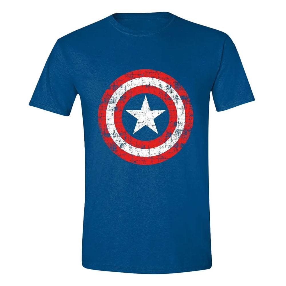 Marvel T-Shirt Kaptan Amerika Çatlak Kalkan