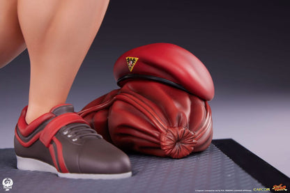 Estatua de la serie Premier de Street Fighter 1/4 Cammy: levantamiento de pesas 41 cm