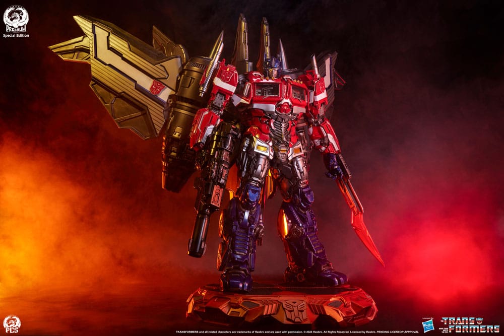 Transformers Museum Scale Statue Optimus Prime Jet Convoy Edition 87 cm