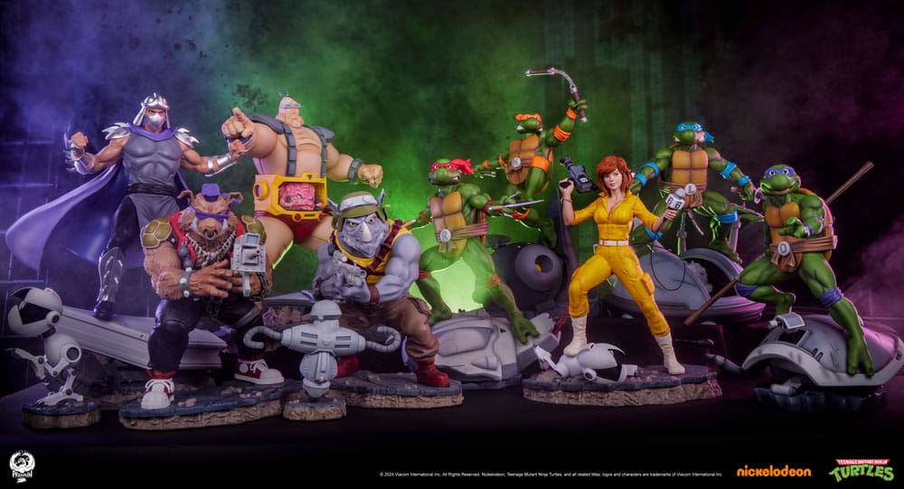 Estatua de la Serie Premier Turtles Mutant Turtles de Teenage 1/4 de abril O'Neil 46 cm