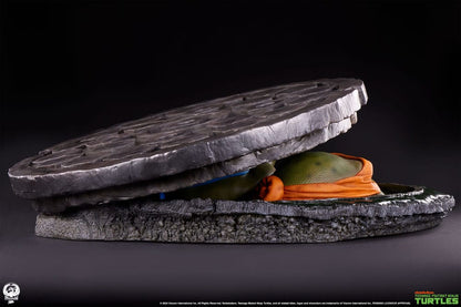 Estatua de diorama de tortugas mutantes adolescentes 1/1 subterránea 41 cm