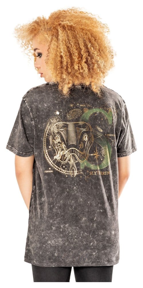 Harry Potter T-shirt Slytherin Acid Wash