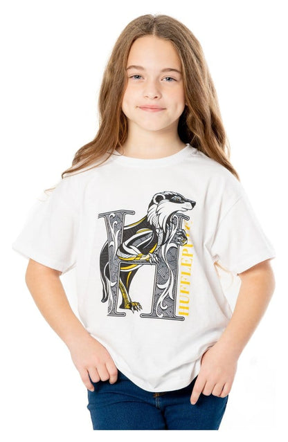 Harry Potter T-shirt til børn Hufflepuff Mosaic