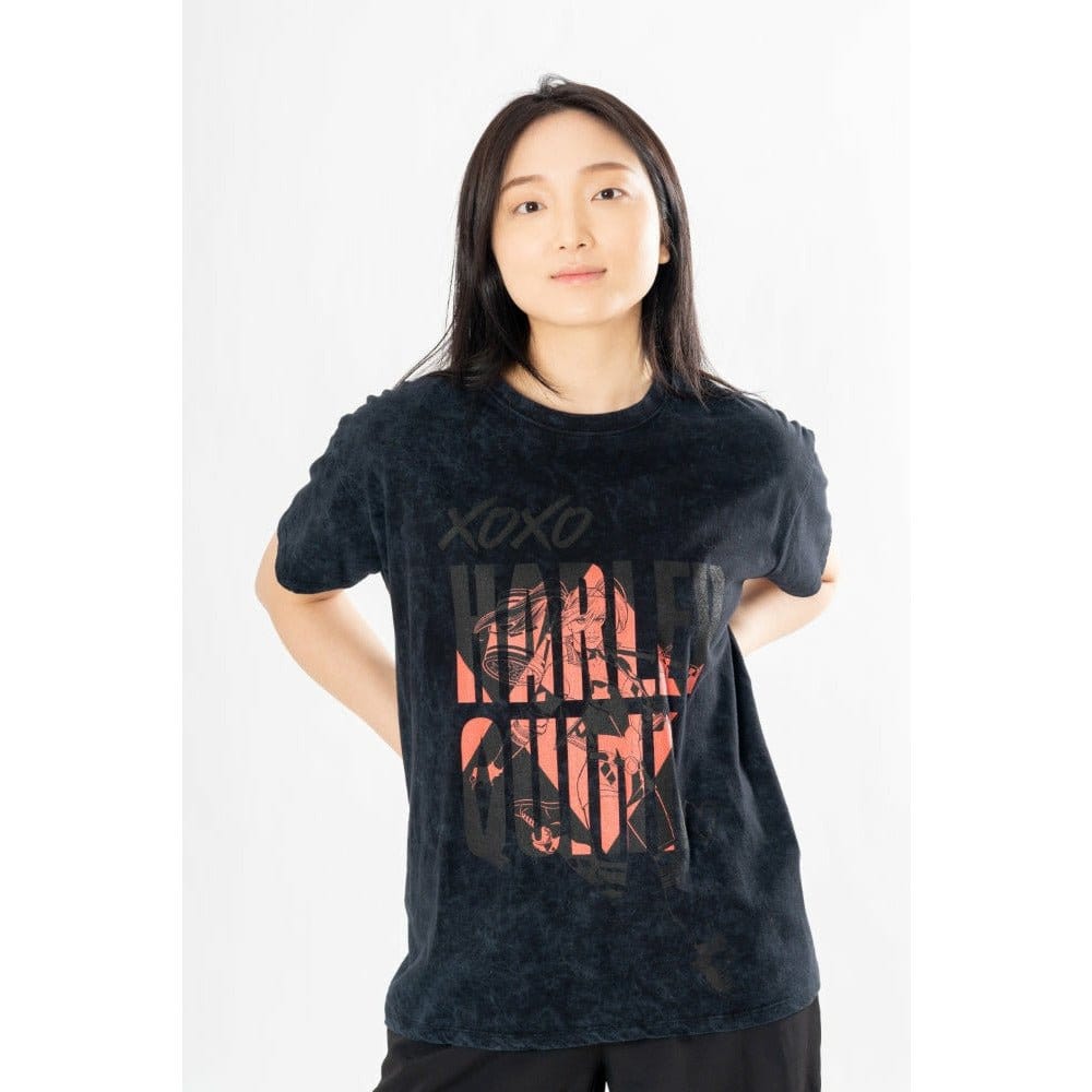 DC Comics T-Shirt Harley Quinn lavage à l'acide Xoxo