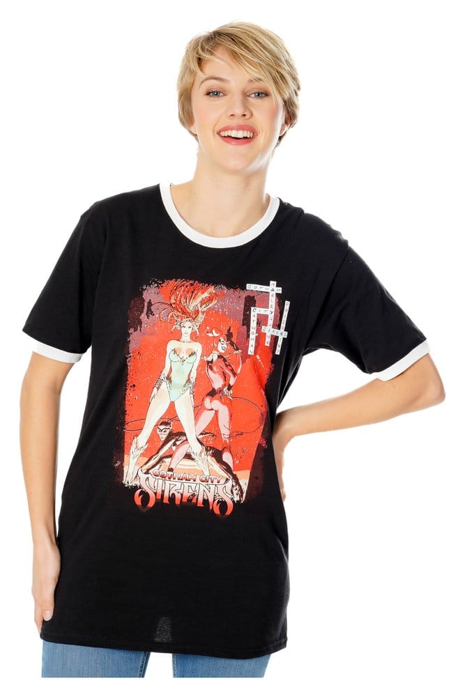 Gotham City Sirens T-shirt Korsord Svart Ringer