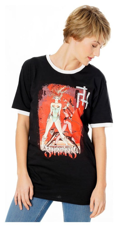 Gotham City Sirens T-shirt Korsord Svart Ringer